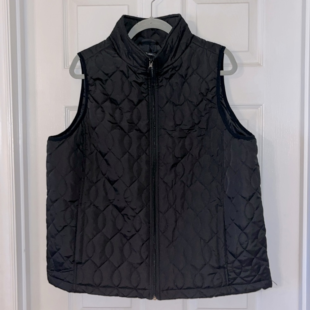 Women’s Quilted Vest, size 2X, Black, NEW, Puffer